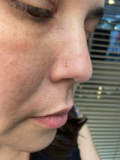 Nostril coração ouro 18k - comprar online