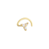 Piercing de ouro para o nariz 