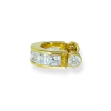 Piercing de ouro 18k lapidada.