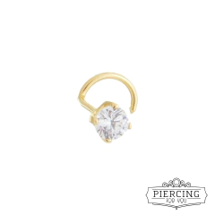 piercing de nariz de ouro