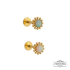 Labret sol G dourado. - comprar online