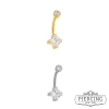 Piercing Umbigo zirconia quadrada - comprar online