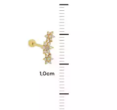 Imagem do Cluster flores ouro 18k