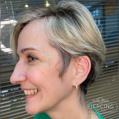 Imagem do Cluster 9 pedras de ouro 18k.