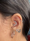Segmento duplo aço cirúrgico. - Piercingforyou