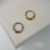 Argola de titânio martelado