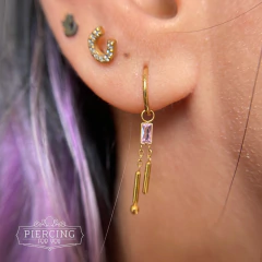 Segmento com berloque baguete. - loja online