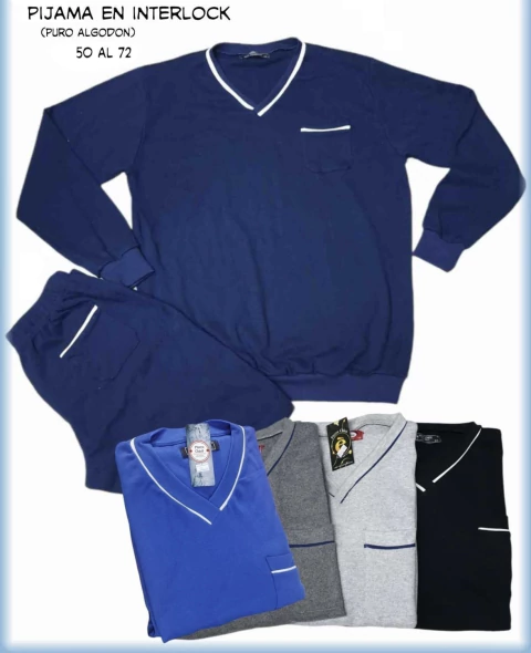 PIJAMAS EN TALLE GRANDE PURO ALGODON