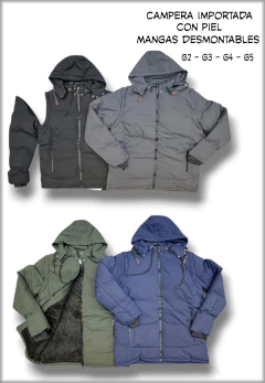 CAMPERONES TALLE GRANDE CON MANGAS DESMONTABLES - comprar online