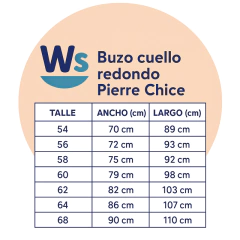 BUZO CLASICO CUELLO REDONDO TALLE GRANDE - Windsong