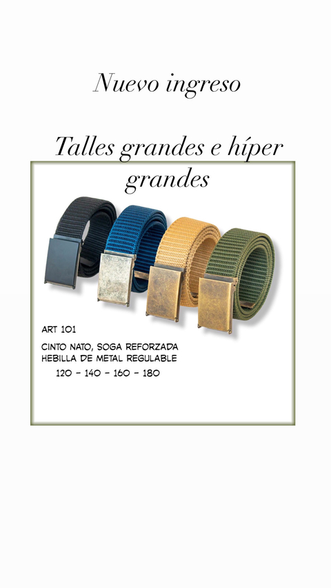 CINTOS SOGA EN TALLE GRANDE