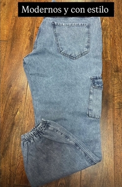 JOGGER DE JEAN RIGIDO TALLES GRANDES - tienda online