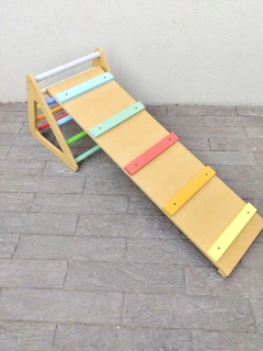 Combo Inicial Cubo + Triangulo y Rampa Montessori Premium