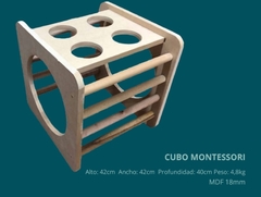 Combo Premium Triangulo, Cubo , Balancin y rampa Montessori Premium