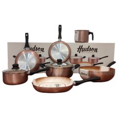 Set de Cocina Hudson Ceramica Bronce 7 Piezas - Sitronik Home | Todo para la cocina y el hogar |  Las mejores marcas Hudson, Carol, Tramontina, Fary Home 