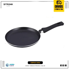 Panquequera 20Cm Negra Antiaderente Hudson