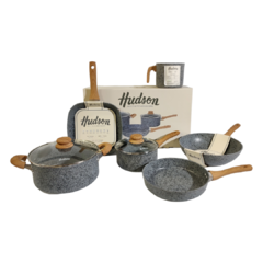 Juego de Ollas Hudson Granito Stone 6pz - Sitronik Home | Todo para la cocina y el hogar |  Las mejores marcas Hudson, Carol, Tramontina, Fary Home 