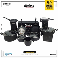 Set Ollas Hudson 9pz Teflon Antiadherente