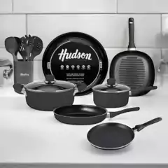 Juego Hudson Teflon Panque Bifera Pizzera Utensilios - comprar online