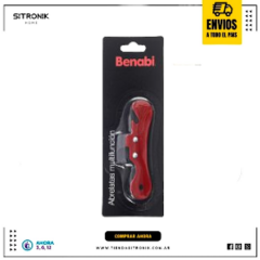 Abrelatas Uña 10cm Color Acero Inoxidable Rojo Benabi