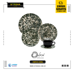 Juego de platos Oxford 30 Piezas Diseño Rock Ceramica - comprar online