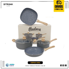 Set x4 Hudson Granito Antiadhrente