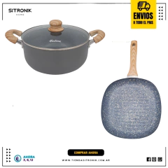 Kit Hudson Granito Ceramica 2pz Antiadhrente