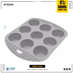 Molde de Muffin Silicona The Kitchen Gris - comprar online