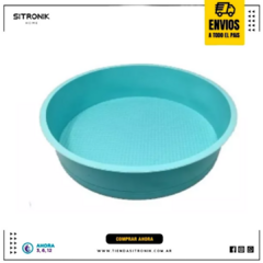 Molde Para Torta Silicona 21cm Celeste - comprar online