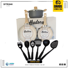 Kit Hudson Gray Ceramica Antiadhrente 4pz