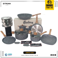 Set Granito Reforzado Apto Induccion 9pz Hudson Especiero