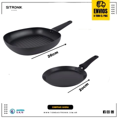 Set Hudson Daily Antiadhrente 7pz Teflon - Sitronik Home | Todo para la cocina y el hogar |  Las mejores marcas Hudson, Carol, Tramontina, Fary Home 