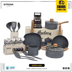 Bateria De Cocina 8pz Apto Induccion Rallador