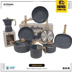 Juego De Cocina Hudson Granito 7pz Cafetera