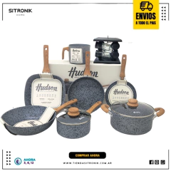 Set Granito Reforzado 7pz Hudson Con Especiero