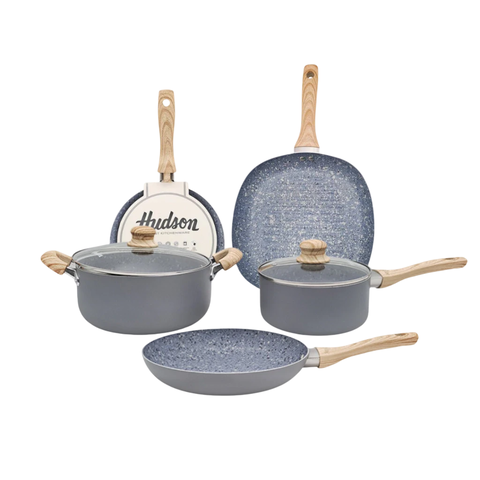 Set Ollas Hudson Granito Antiadherente 5pz - comprar online