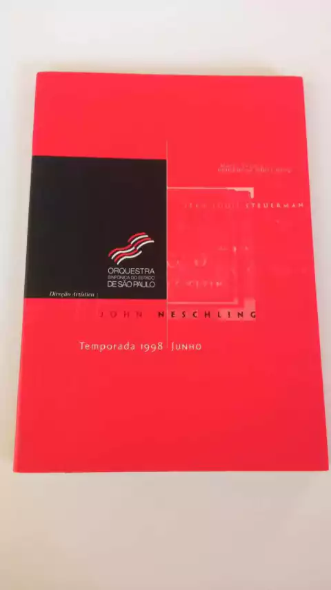 Orquestra Sinfonica De São Paulo - Temporada 1998 Junho - Dir. Artistica John Neschling