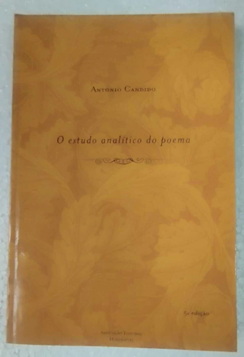 O Estudo Analitico Do Poema - Antonio Candido - comprar online