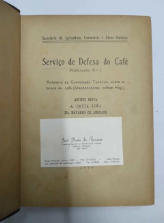 Serviço De Defesa Do Café - Publicação Nº 1 - Arthur Neiva - A Costa Lima na internet