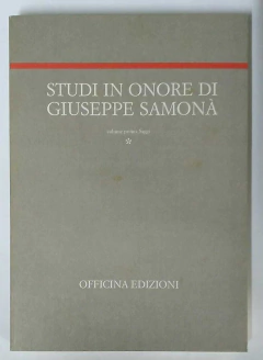 Studi In Onore Di Giuseppe Samonã 3 Volumes - A Cura Di Marina Montuori na internet