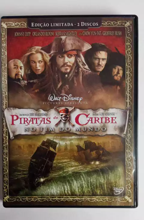 DVD DUPLO - PIRATAS DO CARIBE 3: NO FIM DO MUNDO