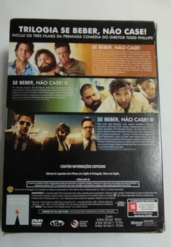DVD BOX -SE BEBER, NÃO CASE! - A TRILOGIA - 3 DISCOS na internet