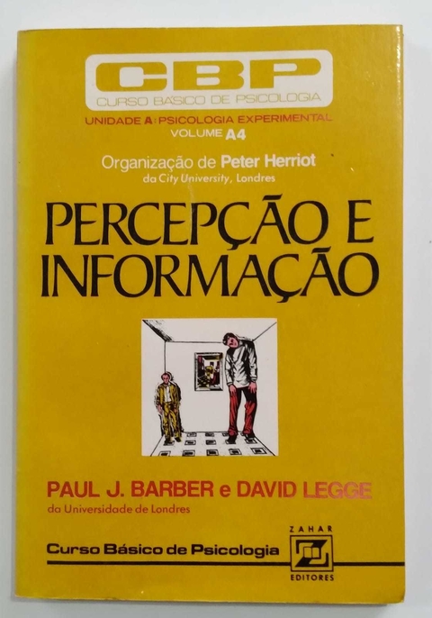 Percepção De Informação - Vol A4 - Cbp - Peter Herriot
