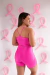 Short Canelado Rosa Chiclete - comprar online