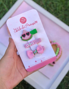 Hair clips Melancia