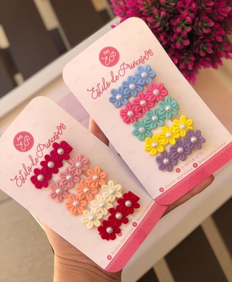 Kit Clips Florzinhas