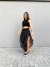 Calça feminina assimétrica de tule lótus