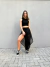 Calça feminina assimétrica de tule lótus - loja online