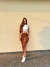 Saia midi com fenda lateral canelado estampado nick - Santo Conceito