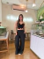 Calça wide leg alfaiataria nina - Santo Conceito